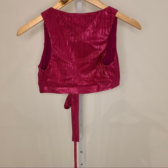 NWT For Love & Lemons Marion Cross Front Top - Picture 5 of 10